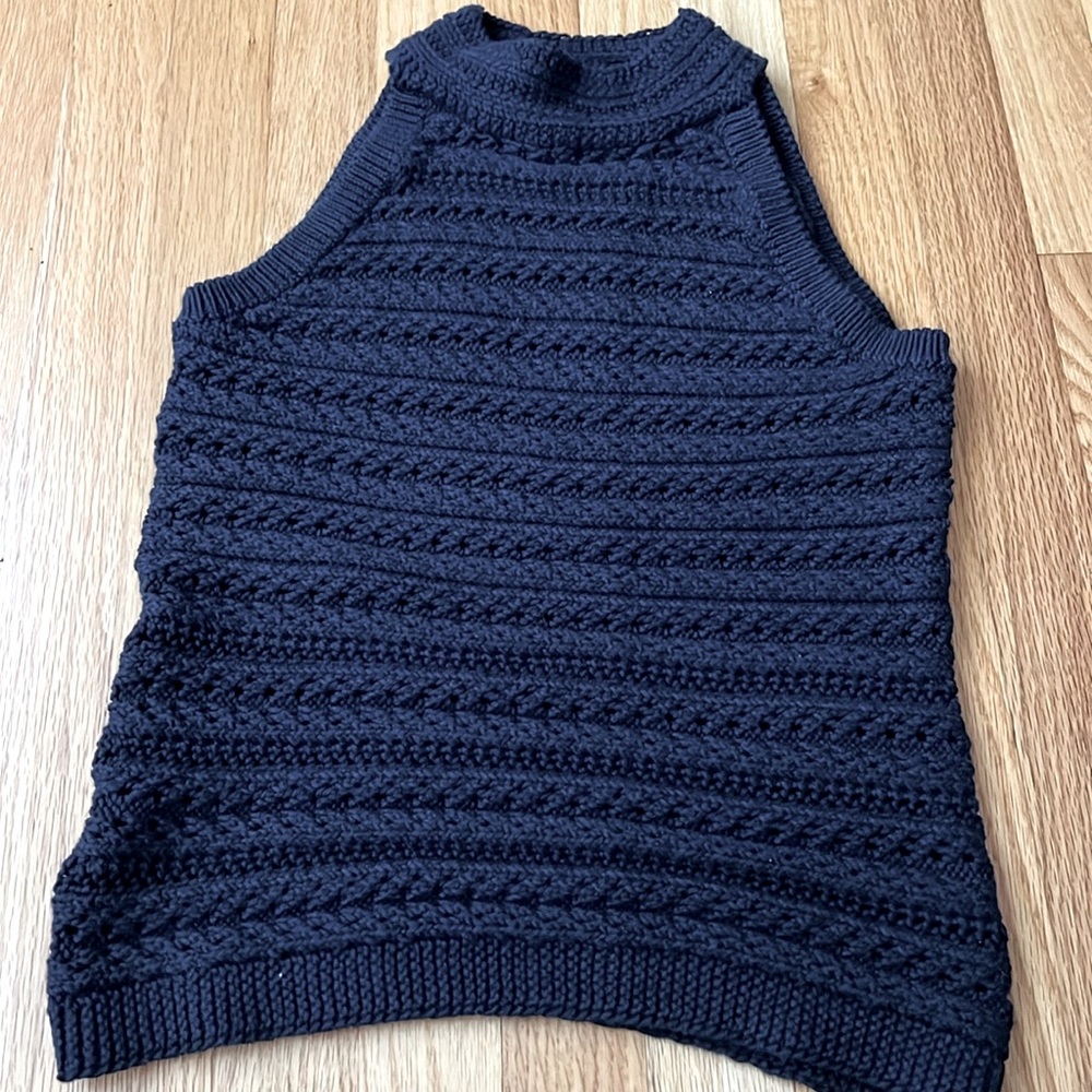 Navy knit turtleneck
